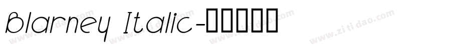 Blarney Italic字体转换